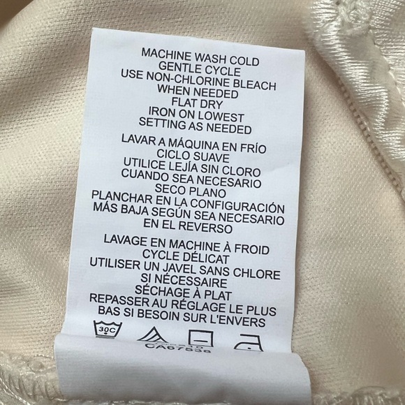 NWT Ivory Satin High Slit Dress - Picture 3 of 5